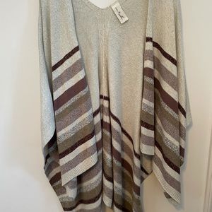 Simply Noelle stripped poncho